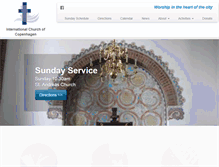 Tablet Screenshot of internationalchurch.dk